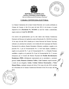 1 - Junta Central Electoral de la República Dominicana (JCE)