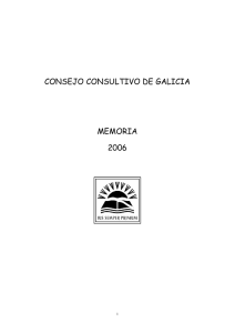 consejo consultivo de galicia memoria del año 2006