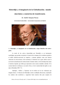 Sloterdijk y el imaginario de la Globalización