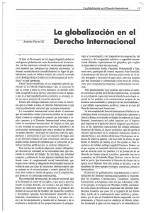 La globalización en el Derecho Internacional