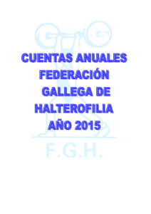 Cuentas - Federación Galega de Halterofilia