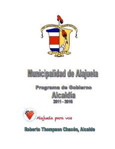 Plan de Trabajo 2011-2016 - Municipalidad de Alajuela