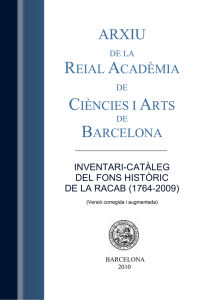 reial acadèmia ciències i arts barcelona