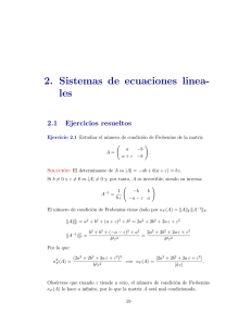 2. Sistemas de ecuaciones linea- les