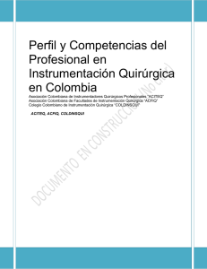 Perfil y competencias del profesional en Instrumentación quirúrgica