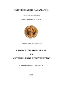 radiactividad natural en materiales de construcción