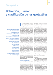 Definición, función y clasificación de los geotextiles