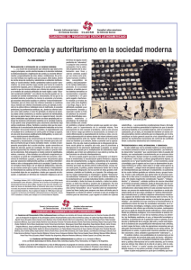 Democracia y autoritarismo en la sociedad moderna