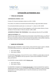 cotización autonomos 2015