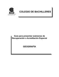 GEOGRAFIA (Plan 1992). - Colegio de Bachilleres