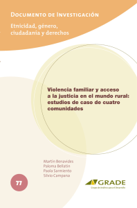 Violencia familiar y acceso a la justicia en el mundo rural
