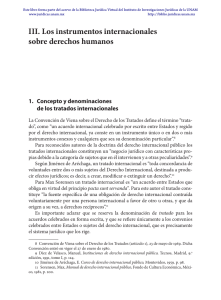 III. Los instrumentos internacionales sobre derechos humanos