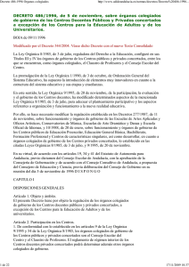 Decreto 486-1996 Organos co... - Federación de Enseñanza de