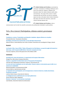 Full number - P3T. Public policies and territory