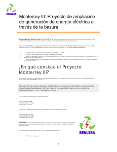 Monterrey III: Proyecto de ampliación de generación de energía