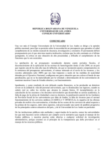 REPUBLICA BOLIVARIANA DE VENEZUELA UNIVERSIDAD DE