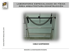 equipo cable suspendido