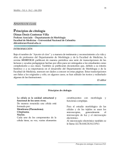 Principios de citología - Universidad Nacional de Colombia
