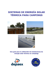 sistemas de energía solar térmica para campings