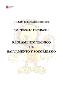 Reglamento Cto Provincial de Salvamento y Socorrismo 2015-16