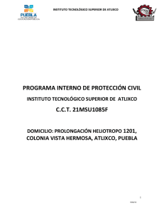Programa interno de protección civil