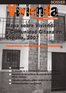 Mapa sobre Vivienda y Comunidad Gitana en España. 2007