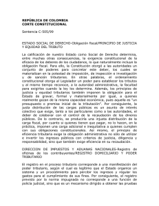 REPÚBLICA DE COLOMBIA CORTE CONSTITUCIONAL Sentencia