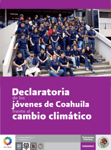 Declaratoria de los jóvenes de Coahuila frente al cambio climático