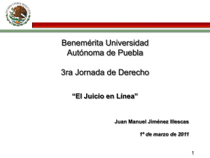 El Juicio en Linea - Benemérita Universidad Autónoma de Puebla