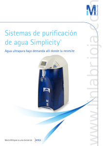 Sistemas de purificación de agua Simplicity
