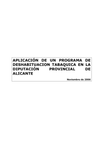Memoria - Departamento de Formación. Diputación de Alicante.