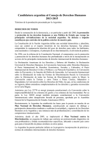 Candidatura argentina al Consejo de Derechos Humanos 2013-2015