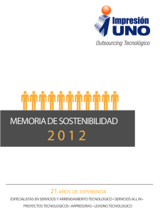 1er Reporte Sostenibilidad 2012 Impresion UNO