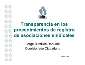 Transparencia en los procedimientos de registro de