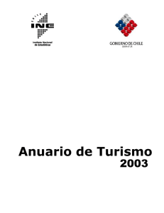 Anuario de Turismo - Instituto Nacional de Estadísticas