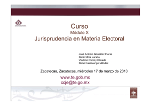 Jurisprudencia en Materia Electoral - Instituto Electoral del Estado