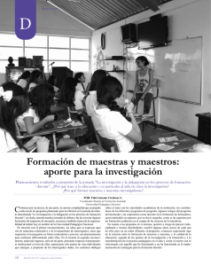 Formación de maestras y maestros: aporte para la