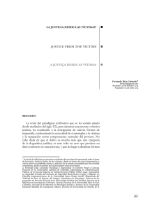 267 JUSTICE FROM THE VICTIMS A JUSTIÇA DESDE AS VITIMAS