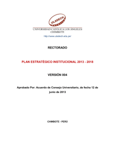 plan estratégico institucional 2013-2018