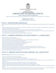 Reglamento - Universidad Nacional de Colombia