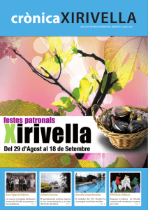Crònica 52, agost 2011 - Ajuntament de Xirivella