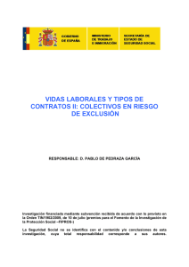 vidas laborales y tipos de contratos ii: colectivos