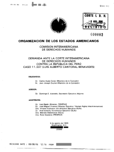 Demanda presentada por la Comisión Interamericana
