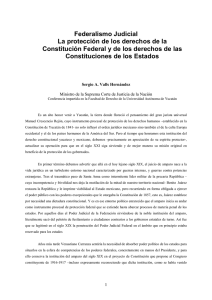 Federalismo Judicial La protección de los derechos de la