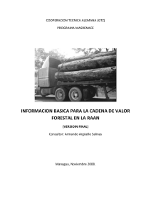 informacion basica para la cadena de valor forestal