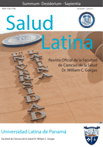 Revista Salud Latina No.3. - Facultad de Ciencias de la Salud Dr