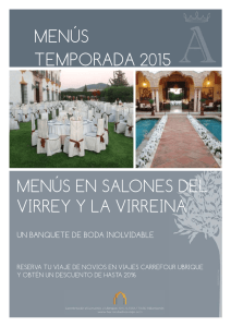 menus de eventos - Hacienda El Rosalejo