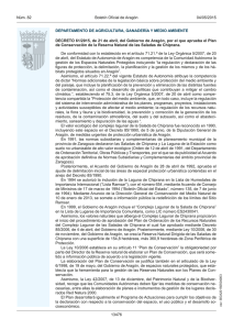 DECRETO 61/2015, de 21 de abril, del Gobierno de Aragón, por el