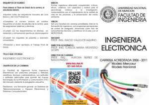 ingenieria electronica - Facultad de Ingeniería