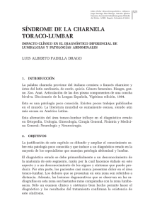 s&iacute;ndrome de la charnela toraco-lumbar